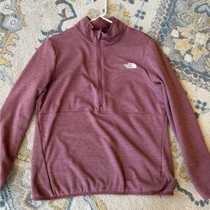 The North Face Women's Maroon Zip-Up Sweater